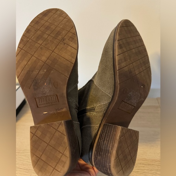 MTNG Molly Taupe Suede Ankle Boots - Picture 3 of 4